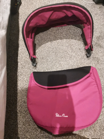pink silver cross car seat